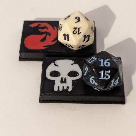 Customizable D20 Holder - Personalize Your Colors! (Magic: The Gathering, Lorcana, etc)
