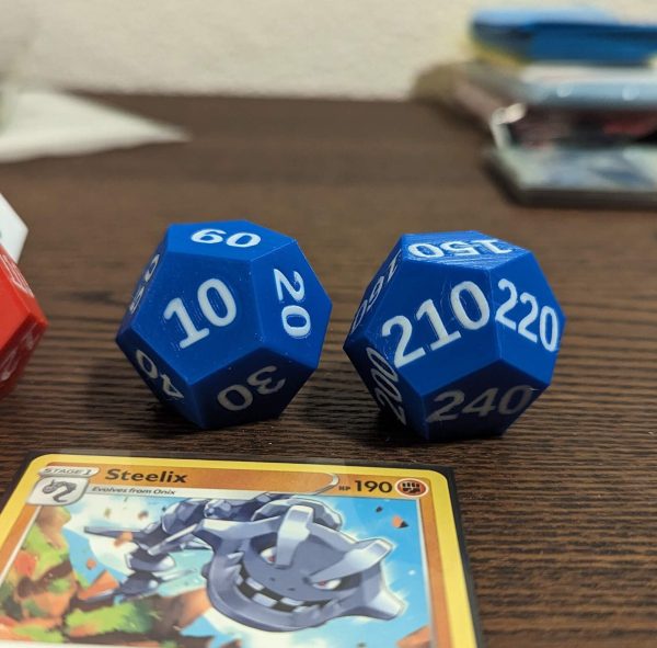 1x Custom Pokemon TCG Damage Counter Spindown Dice Set - Dual D12s (10-120, 130-240) for Precise Tracking and Play Enhancement! - Image 3