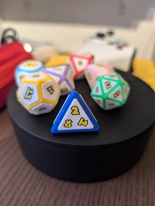 Handcrafted Mario Party Inspired Dice Set - D4, D6, D8, D10, D%, D12, D20 - Perfect for Board Games & RPGs - Image 3
