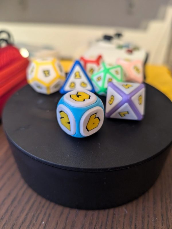 Handcrafted Mario Party Inspired Dice Set - D4, D6, D8, D10, D%, D12, D20 - Perfect for Board Games & RPGs - Image 5