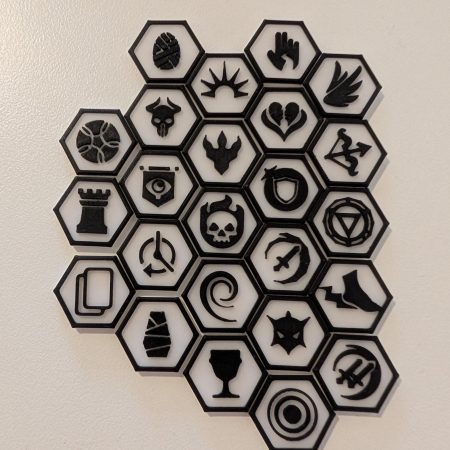 24x Custom Magic: The Gathering Keyword Hex Set