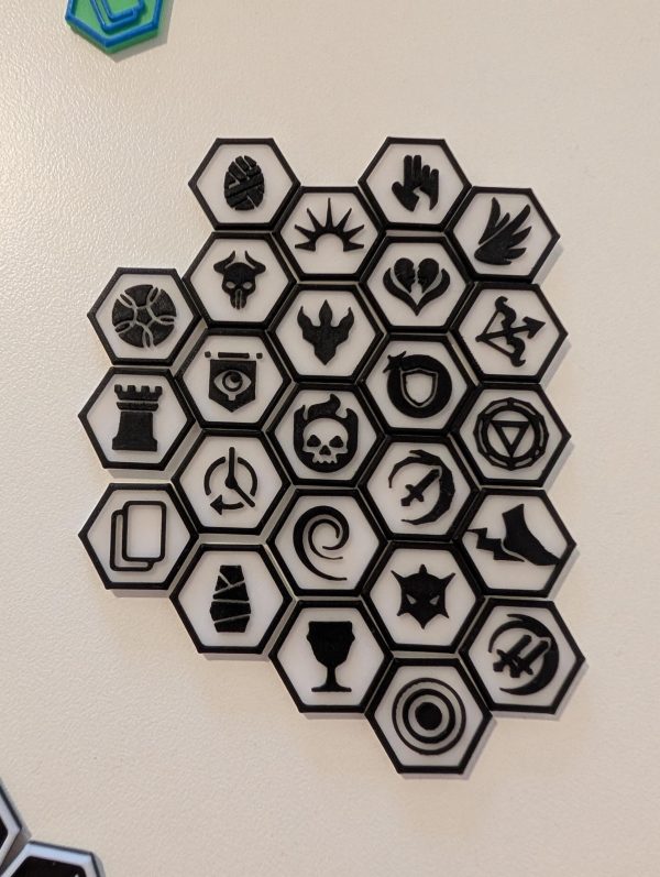 24x Custom Magic: The Gathering Keyword Hex Set