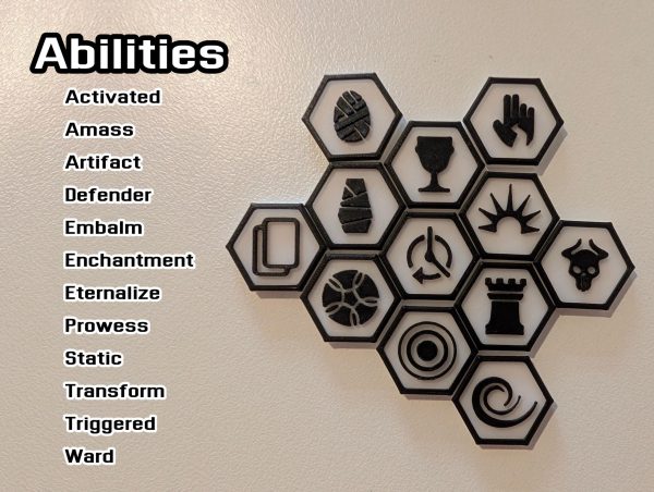 24x Custom Magic: The Gathering Keyword Hex Set