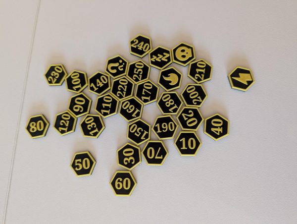30 x Custom Pokemon: Trading Card Game Hex Tokens - Image 2