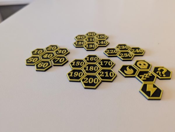 30 x Custom Pokemon: Trading Card Game Hex Tokens - Image 4