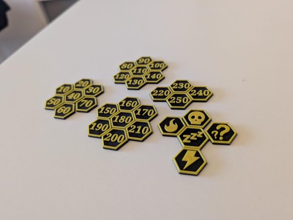 30 x Custom Pokemon: Trading Card Game Hex Tokens - Image 6
