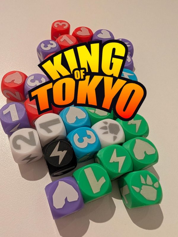 1x Custom King of Tokyo Dice - Personalized Monster Mayhem! (20mm)