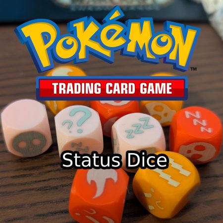1x Custom Printed Pokemon Trading Card Game - Status Symbol Dice