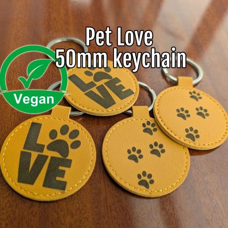 Title: Paw Print LOVE Keychain -  Dog Lover Charm - Pet Keyring - Animal Paw Keychain - Gift for Dog Mom - Cute Pet Accessory
