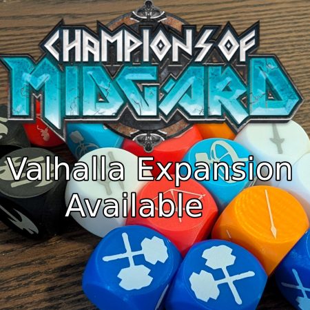 1x Custom Board Game Dice - Champions of Midgard: Valhalla