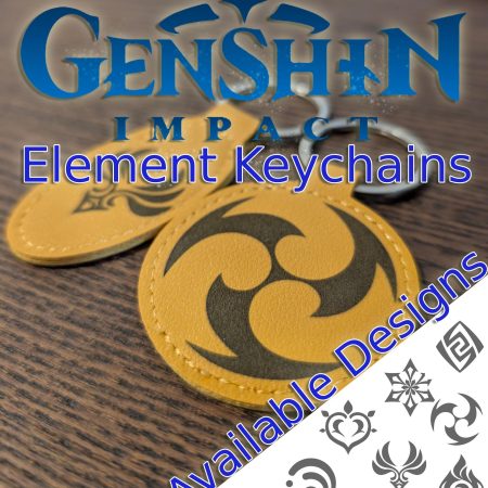 Genshin Impact Elemental Keychains
