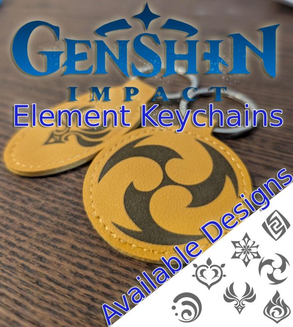 Genshin Impact Elemental Keychains