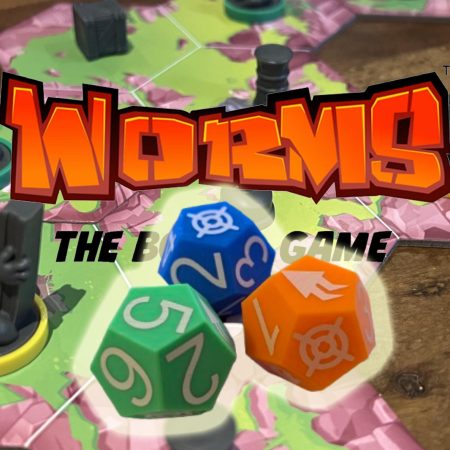 1x Custom Worms Board Game Dice - Tactical Mayhem Unleashed! (20mm)