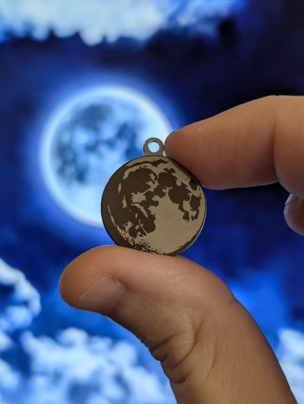 Mini Moon Metal Keychain - Lunar Charm for Astronomers & Space Lovers - Image 6