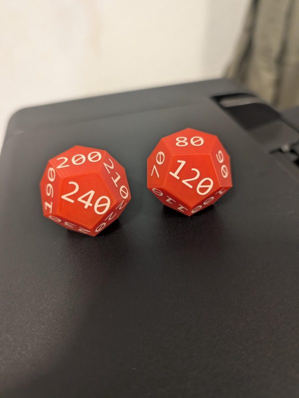 1x Custom Pokemon TCG Damage Counter Spindown Dice Set - Dual D12s (10-120, 130-240) for Precise Tracking and Play Enhancement! - Image 6