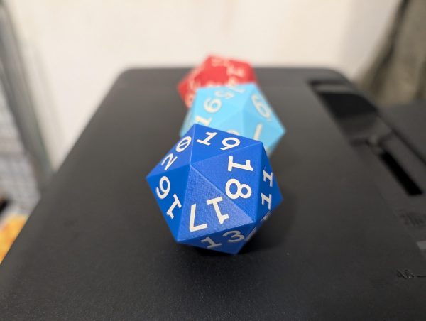 1x Custom Oversized D20 Dice (37mm/1.5in) - Spindown or Regular - Choose Your Colors! - Perfect Visibility for TTRPG & MTG - Image 5