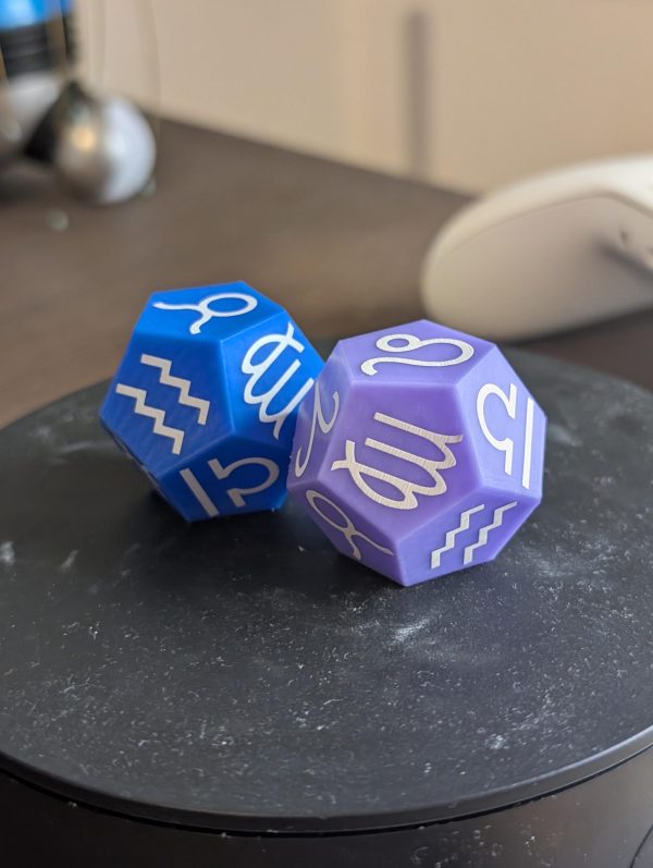 Zodiac D12 Dice Set – Astrology Themed Dice for TTRPGs, Divination, and Decor - Image 5