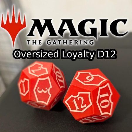 1x Custom Oversized Magic: The Gathering MTG Planeswalker Loyalty Spindown D12 Dice - Perfect for Tracking Your Game Progress! (MTG)
