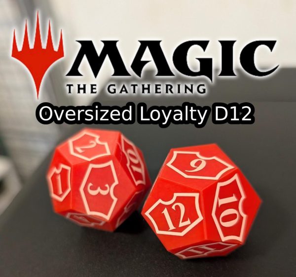 1x Custom Oversized Magic: The Gathering MTG Planeswalker Loyalty Spindown D12 Dice - Perfect for Tracking Your Game Progress! (MTG)